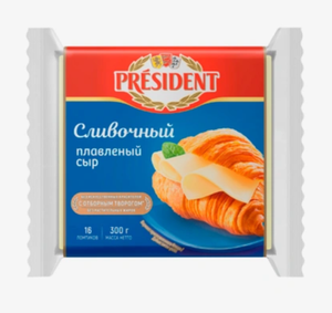 Сыр President Сливочный плавленый 300 г
