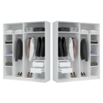 Шкаф Woodville Широн 1600 белый, белый