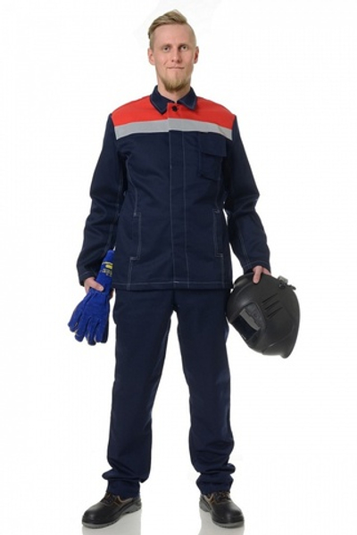 Костюм 87468262 сварщика огнестойкий 87468262 "Титан-Комфорт" 1 кл.защиты (тк.100% хб,320)