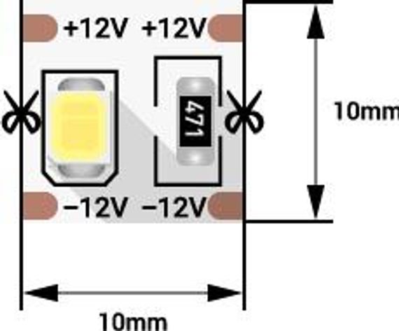 Светодиодная лента SWG 24W/m 100LED/m 2835SMD нейтральный белый 5M 002769