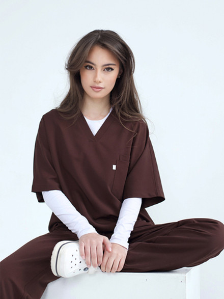 Костюм Oversize коричневый