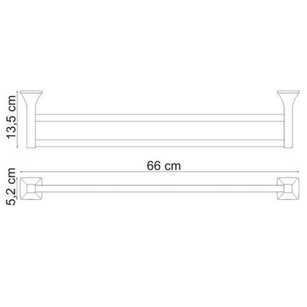 Wern K-2540 Штанга для полотенец двойная