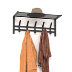 Вешалка Торонто 21 с полкой арт.ВСПТ21 Ч 1 уп. (Черный)