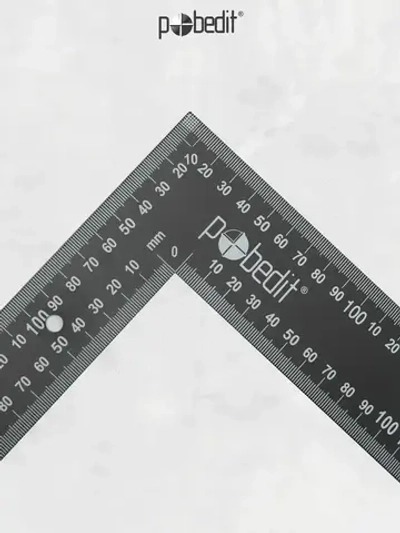 Угольник строительный металлический крашенный 600 х 400 мм Pobedit