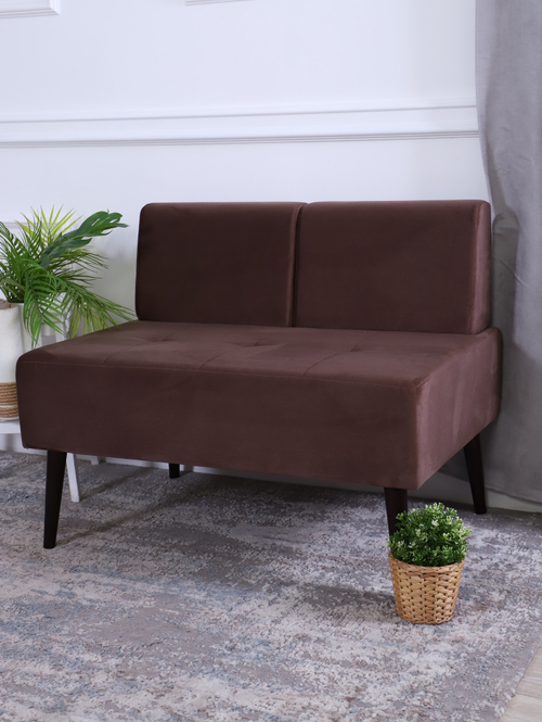 Диван "Twist" антивандальный велюр Chocolate/венге. Для кухни, прихожей, салона красоты, офиса. 100х67х80 см