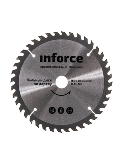 Диск пильный по дереву (165х20х1,4 мм; 40Z) Inforce 11-01-601