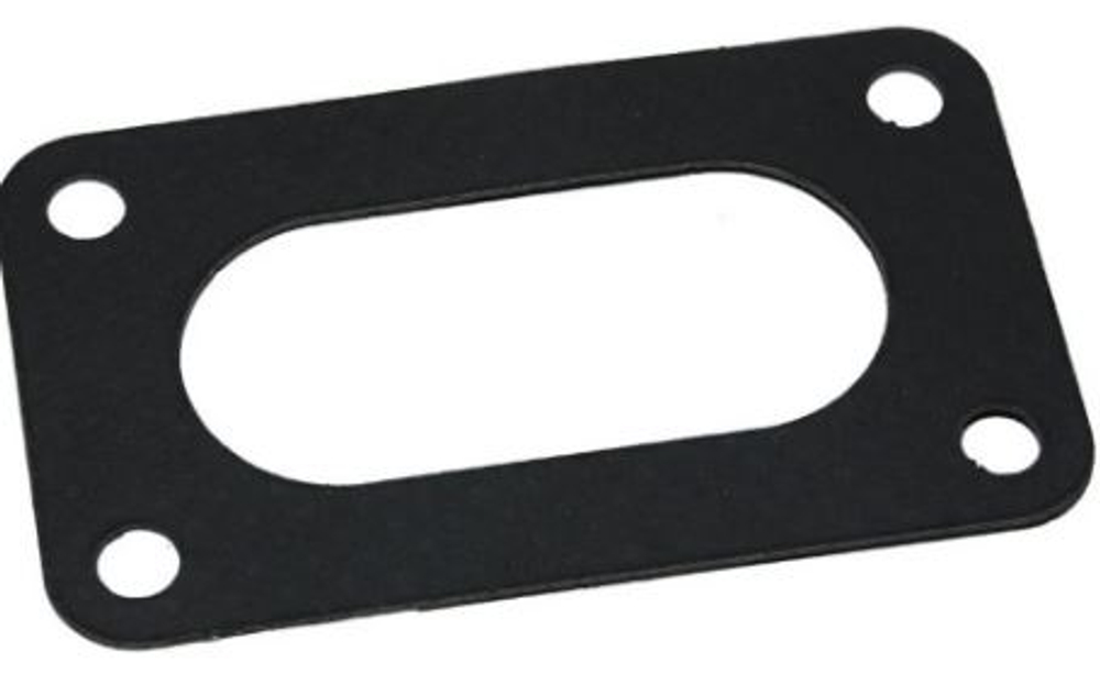 Прокладка под карбюратор 2101 ТЕКСТОЛИТКА ЧЕРНАЯ (1отверстие овал)