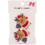 Зажимы для волос детские 2шт «БИСКВИТ», Веселый Руперт, 5см