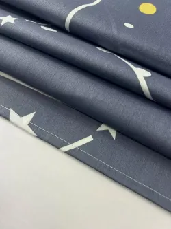 Наволочка комплект 2шт сатин Сказка Сатин "Созвездия" 50x70 см на молнии