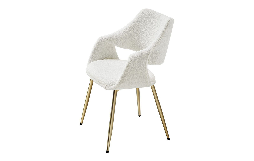 Стул JY6145Q белый IPD1859-1/золото