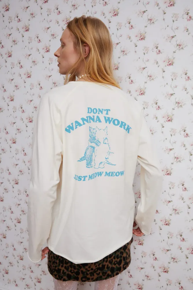 Лонгслив, молочный Лонгслив, молочный