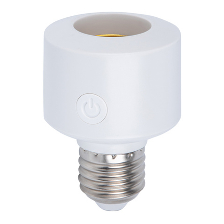 ULH-A180 E27-WF WHITE Умный патрон-адаптер Wi-Fi+Bluetooth. под лампу Е27. 220В. 100Вт. Белый. Голосовое управление+приложение UnielSmart. TM Uniel