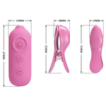 Зажимы для сосков с вибрацией и электростимуляцией Romantic Wave II