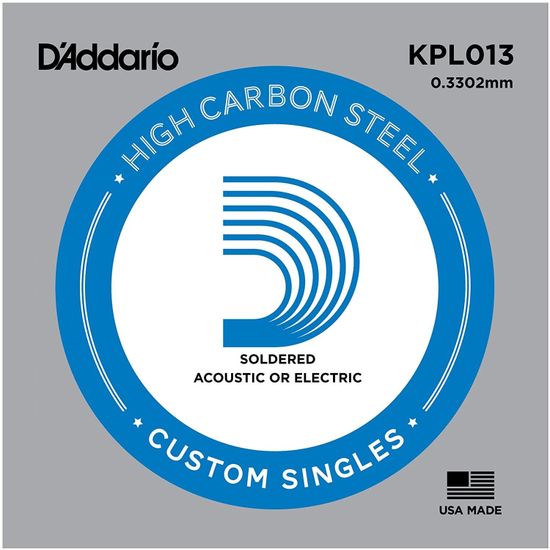 Струна одиночная для акустической и электрогитары D'ADDARIO KPL013