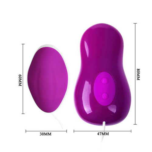 Продолговатое виброяйцо 6см с выносным пультом управления Pretty Love Avery BI-014294