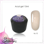 Acryl Gel с шиммером "Serebro" №10, 15 мл