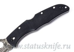 Нож Spyderco Endura 4 Black Pakkawood Damascus Exclusive C10WDBKфотография - 3