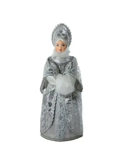 Кукла коллекционная Снегурочка в кокошнике и с муфтой