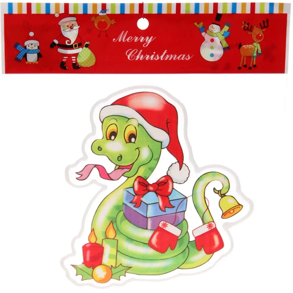 Наклейка на стекло «Змеиный переполох» 20*20 см