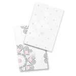 SwaddleDesigns Набор пеленок SwaddleDuo - Little Dots + Pink Medallions