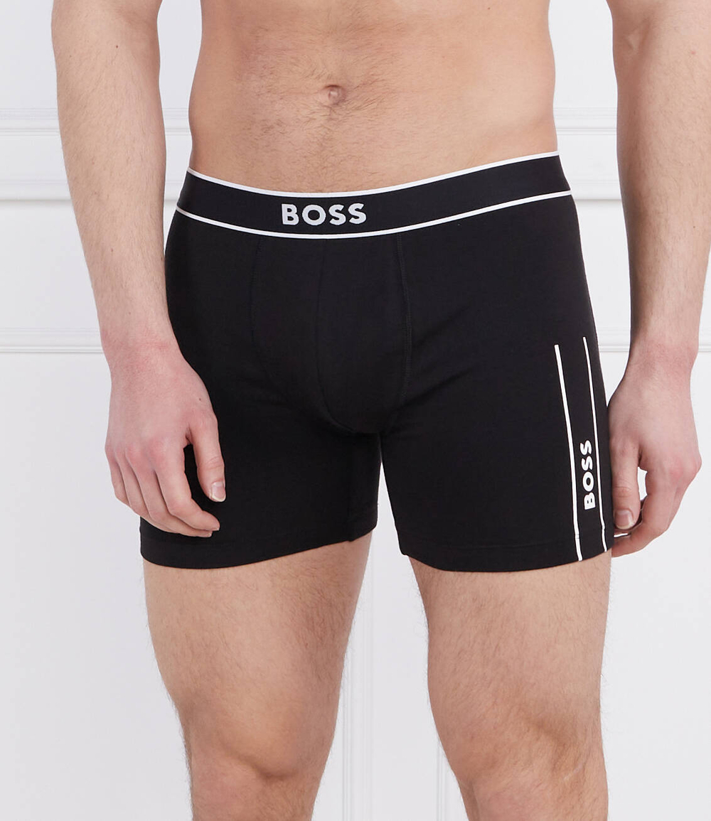 Трусики-боксеры BoxerBr 24 Logo BOSS BLACK - черный(50489444)