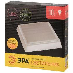 Светильник ЖКХ светодиодный ЭРА SPB-4-10-4K IP20 10Вт 800Лм 4000К 170мм КВАДРАТ | Светильники ЖКХ IP20