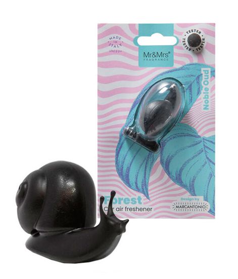 Аромадекор для автомобиля и дома FOREST SNAIL УЛИТКА (благородный уд) в блистере, Mr&Mrs Fragrance