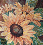 Декоративный гобеленовый чехол Подсолнух 47х47