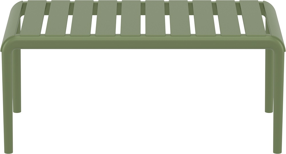 Столик пластиковый журнальный Siesta Contract Paris Lounge Table, оливковый