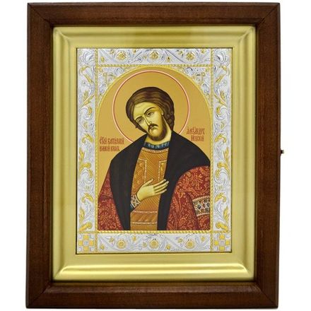 Александр Невский. Икона, писанная в монастыре.
