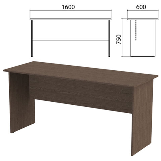 Стол письменный "Канц", 1600х600х750, цвет венге (КОМПЛЕКТ)