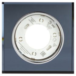 Светильник встраиваемый cо светодиодной подсветкой ЭРА DK LD50 BK под лампу GX53 черный | Встраиваемые LED светильники