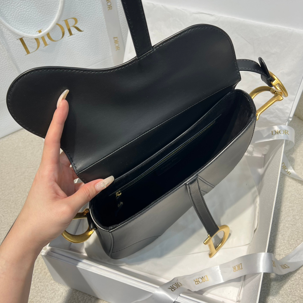 Christian Dior Medium Soft Saddle Bag with Strap