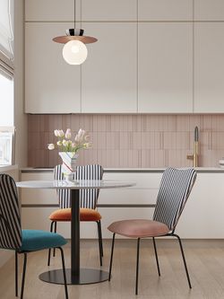 Стул Pompadour, велюр, пыльная роза