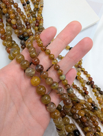 Агат "Вены дракона" желто-коричневый