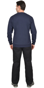 Толстовка длинный  рукава т-синяя