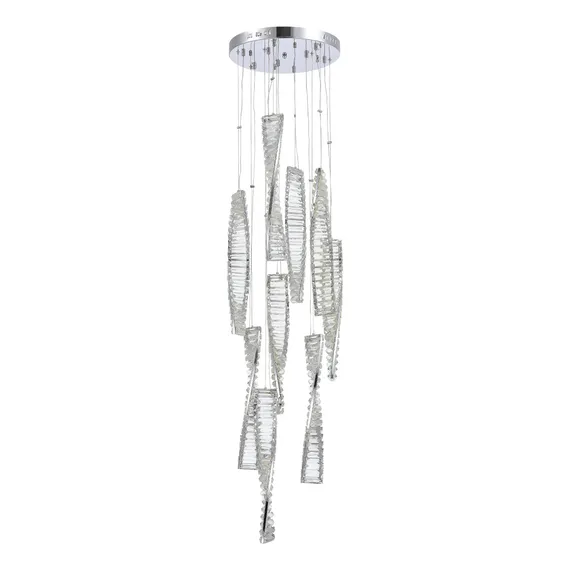 SL6205.103.09 Светильник подвесной ST-Luce Хром/Прозрачный LED 1*99W 4000K ELICA