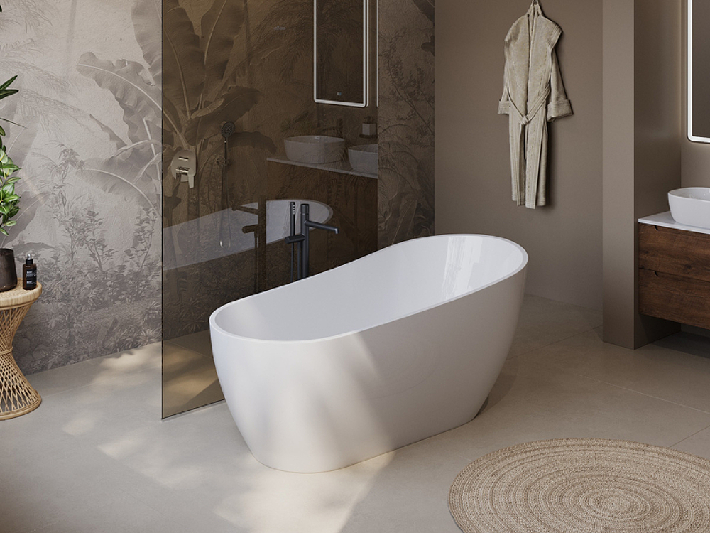 Акриловая ванна BelBagno 170x80 BB704-1700-800-K без гидромассажа