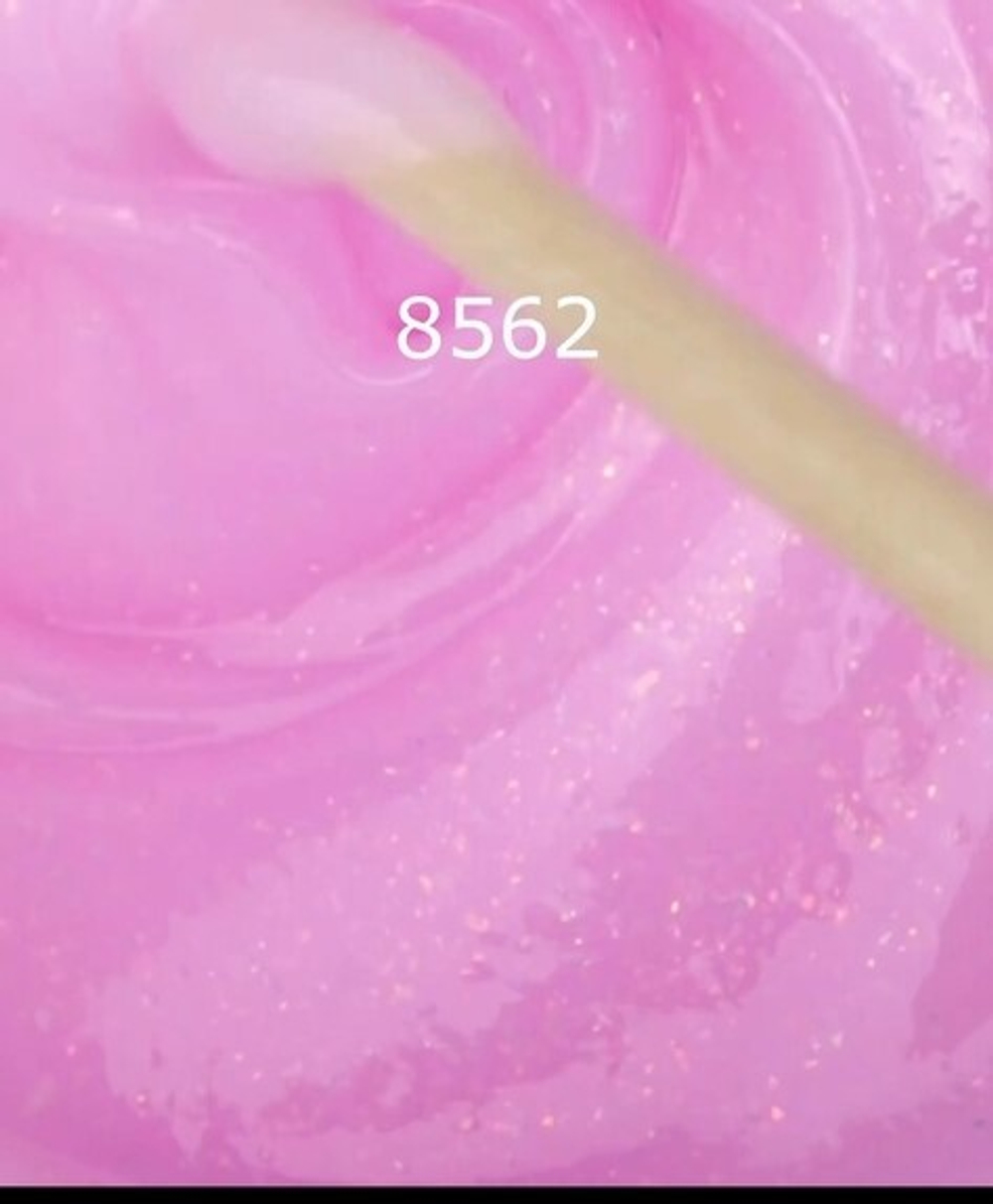 RuNail Моделирующий УФ-гель с хлопьями Юки 8562, 15г