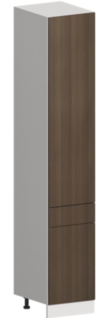 Кухня Модуль ШП1Я 400 Графит / Дуб французский