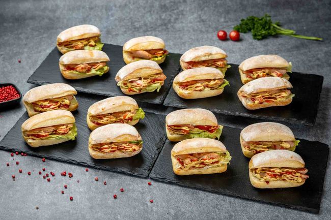 Чиабатта &quot;Сальсичча&quot; с мини-сосисками, 16 шт.