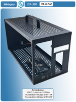 Внешний корпус для видеокарты Wikingoo D3-360,Thunderbolt 3/4. + доп. питание Type-C. Уценка.