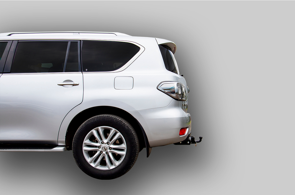 Фаркоп(прицепное) Лидер-Плюс для NISSAN PATROL (Y62) (внедорожник) 2010 -...(паспорт и сертификат в комплекте)(без электрики)N124-FC