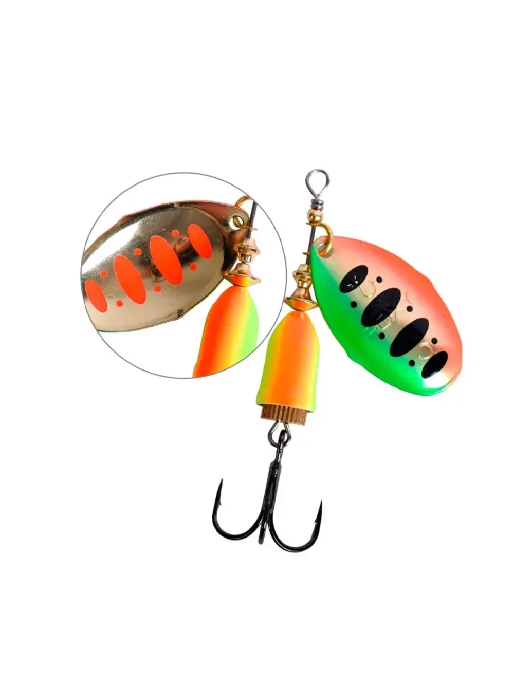 Блесна для рыбалки вращающаяся LureMax Foxy