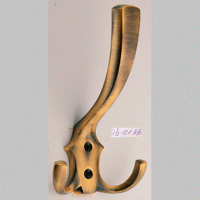 Крючок L.Baskerville LB-121 Hat&Coat 130mm старая бронза