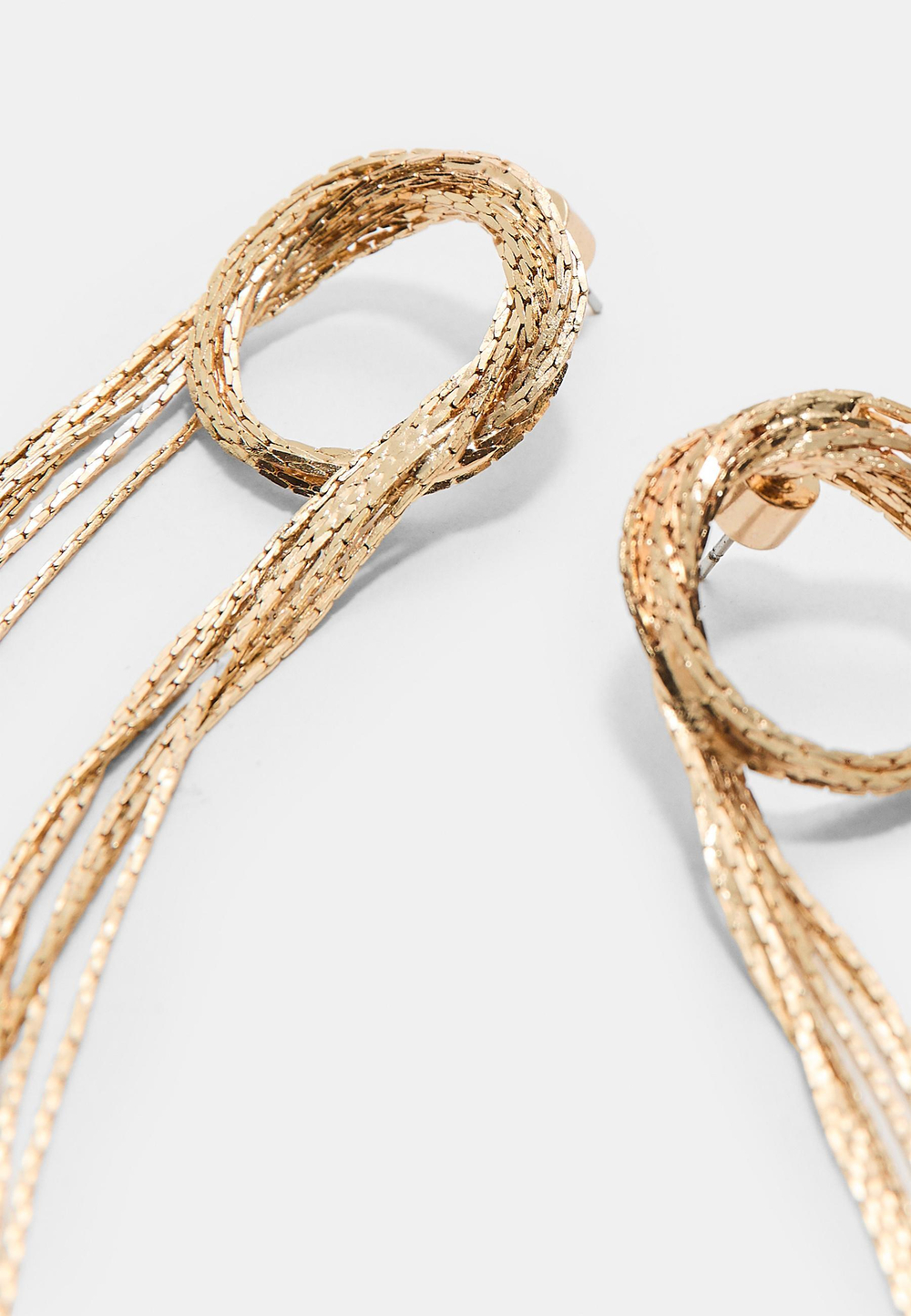 STRADIVARIUS Каскадные серьги-цепочки, золотой