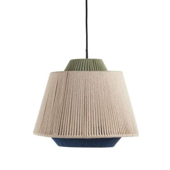 Yuvia Потолочный светильник из шнура с бежево-синей отделкой