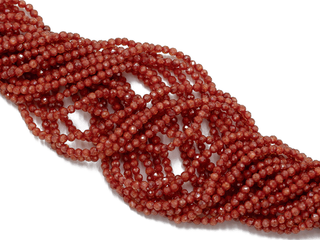 Фианиты 2,2мм, огранка (нить бусин)