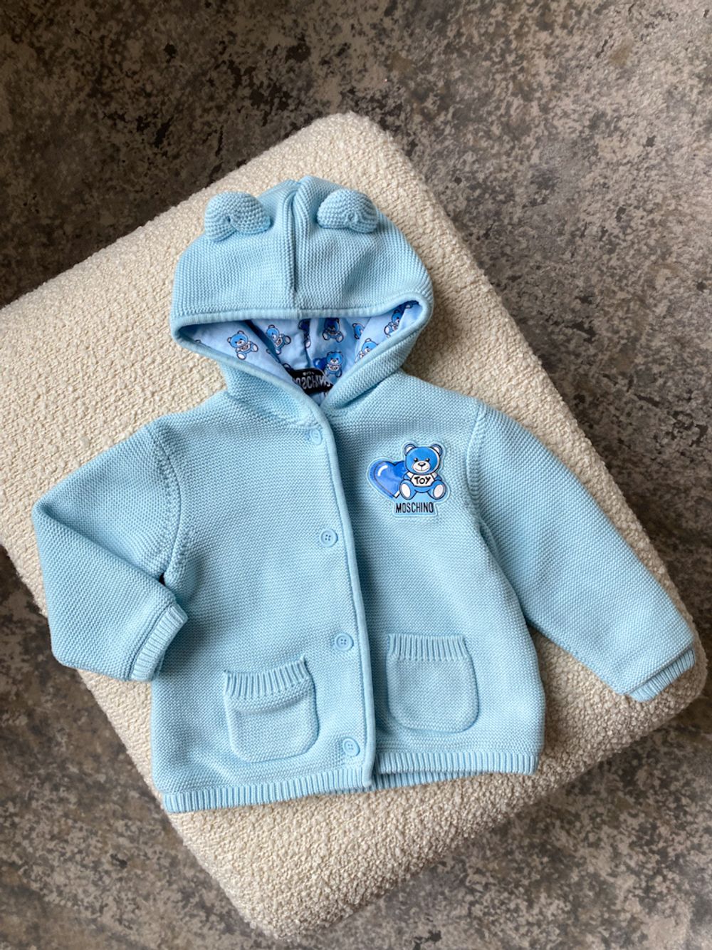 Хлопковый кардиган Moschino, 80