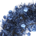 Венок декоративный TINSEL «Изящный блеск» 38 см, Сапфир